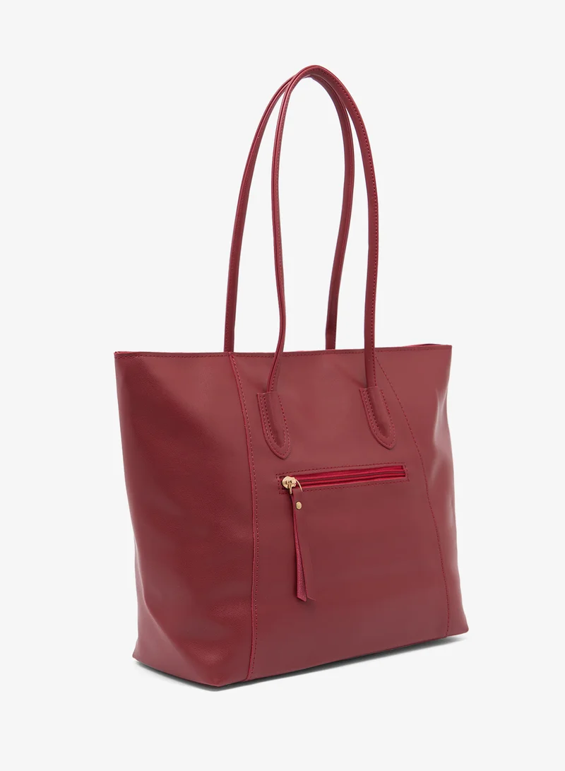 ELLA Structured Tote Bag With Zipper